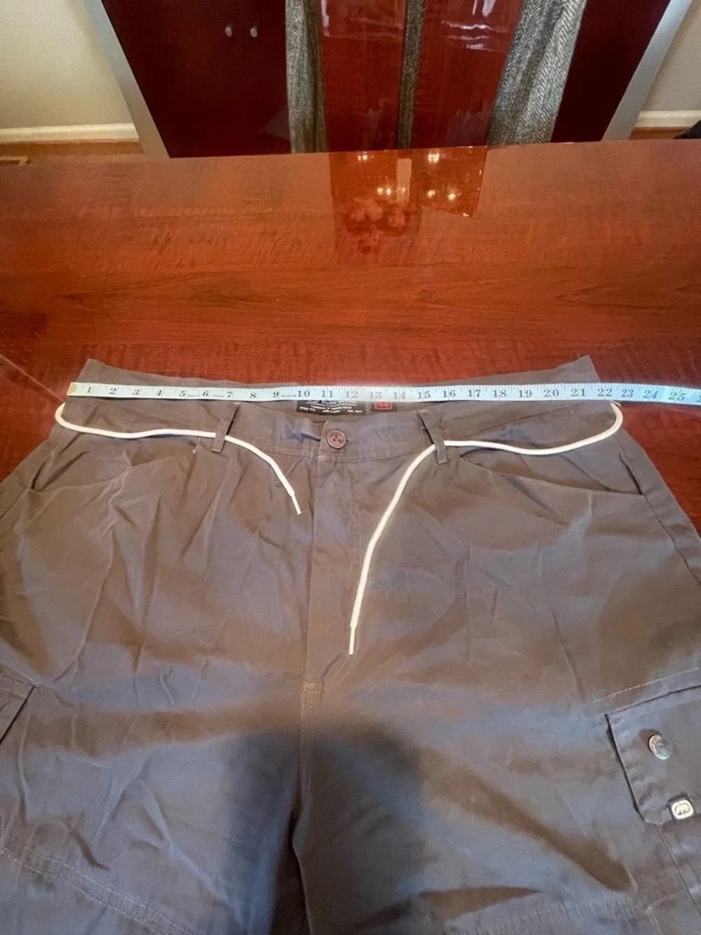 Ecko Unltd Cargo Shorts Grey Mens Size 44 Baggy Y2K Streetwear Gorpcore Utility